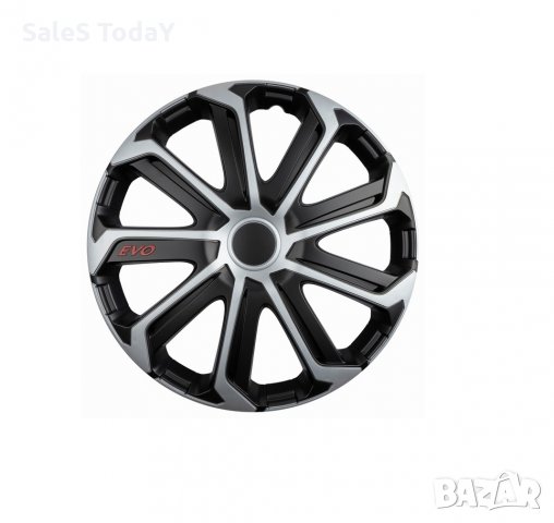 Тасове за джанти, 14", EVO, черен/ сив, снимка 2 - Аксесоари и консумативи - 34573373