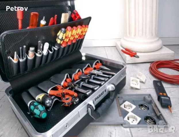 PARAT 481.000-171 - MADE IN GERMANY - ПРОФЕСИОНАЛЕН - ПРЕДСТАВИТЕЛЕН - СЕРВИЗЕН КУФАР за Инструменти, снимка 9 - Куфари с инструменти - 51539589