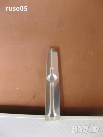 Фигура "Телевизионна кула" стъклена, снимка 2 - Колекции - 53583904