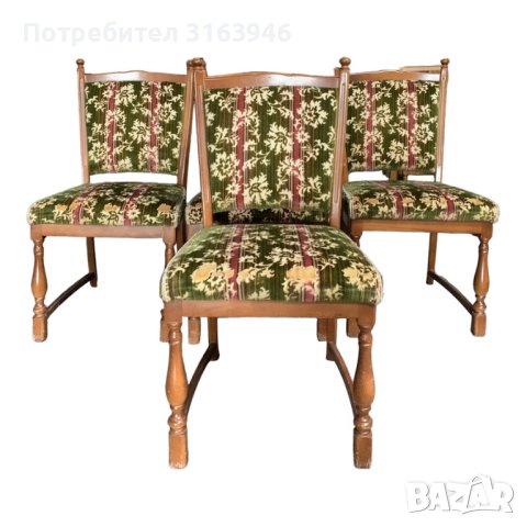 Комплект 4 броя масивни дървени столове