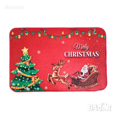 3920 Коледна постелка за врата, 60x40cm, снимка 14 - Изтривалки - 42377338