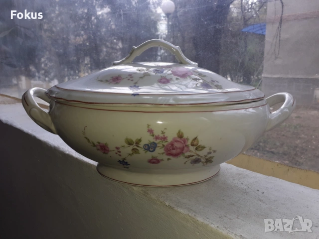 Голям супник български порцелан с маркировка