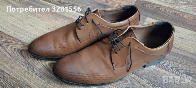 Мъжки официални обувки от естествена кожа , снимка 3 - Официални обувки - 53513267
