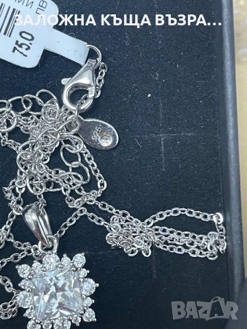 Сребърно Колие - !НОВО!, снимка 4 - Колиета, медальони, синджири - 52720638