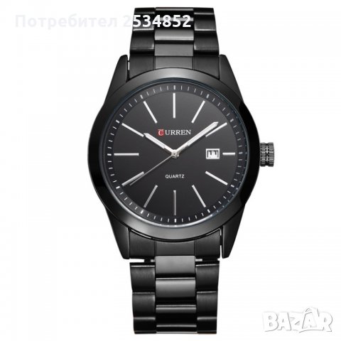 Мъжки часовник 002, черен и бял, класически, снимка 5 - Мъжки - 27624598