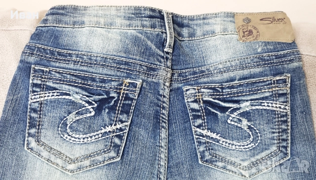 Детски дънки SILVER за момиченце 10 год., снимка 6 - Детски панталони и дънки - 52068352