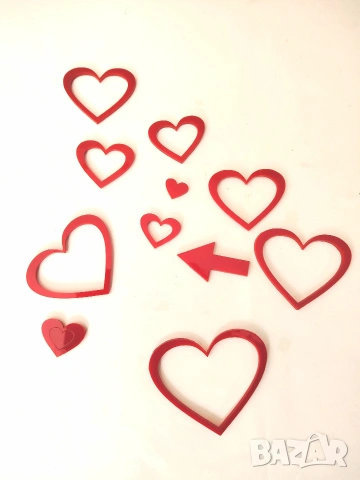 пластмасови сърца за декорация, направи си сам пороект