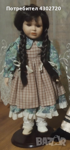 Винтидж три порцеланови кукли 40 и 50см., снимка 5 - Колекции - 52930302