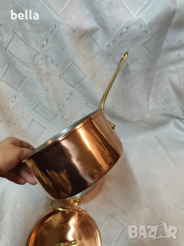 Луксозен комплект медни съдове – немско качество и класически дизайн., снимка 10 - Антикварни и старинни предмети - 53389812