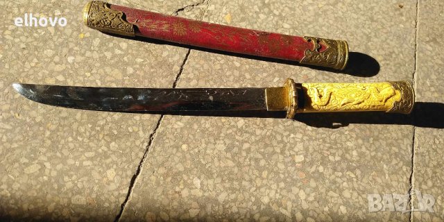 Японска катана (вакидзаси), снимка 4 - Антикварни и старинни предмети - 42933325