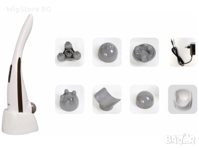 Ръчен масажор Oliver Voltz OV56520A, 12W, 5 глави, 4 режима на работа, снимка 2 - Масажори - 52676685