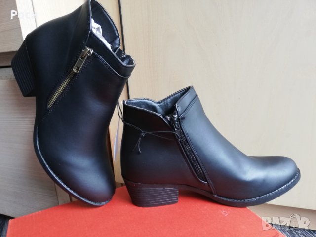 Нови Дамски боти в черно еко кожа - номер 37,38,39, снимка 4 - Дамски боти - 27872997