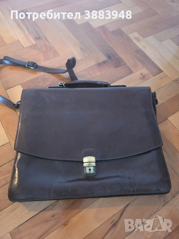 Антика - мъжка кожена чанта, снимка 3 - Чанти - 53418819
