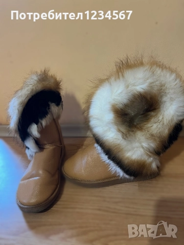 Нови ботуши с еко косъм