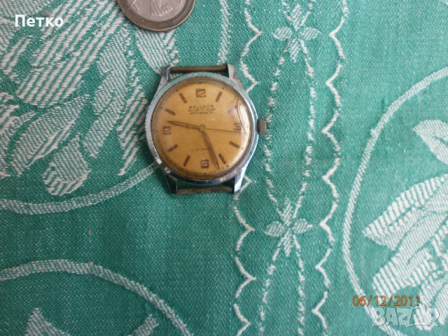 Часовник  BALLDOR 17 rubis Швейцария, снимка 2 - Антикварни и старинни предмети - 52613599