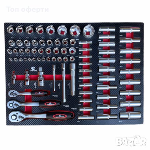 Професионален шкаф с инструменти EVERFORCE 251 части, снимка 5 - Други инструменти - 43353315