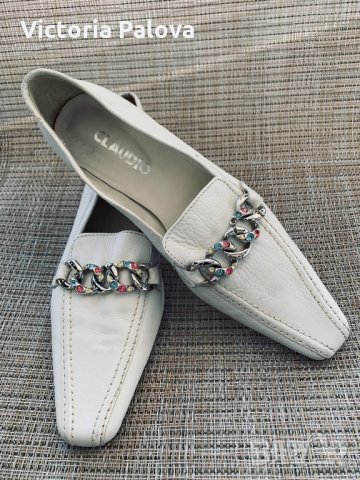 Красиви модерни обувки-лоуфъри CLAUDIO Италия, снимка 6 - Дамски ежедневни обувки - 32502240