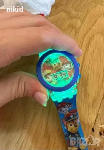 син светещ Пес Патрул pes paw patrul детски ръчен електронен дигитален часовник, снимка 4 - Детски - 49802299