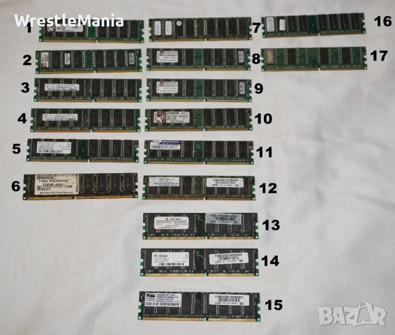 17 DDR RAM ПАМЕТ Тествана и Работеща за Настолен Компютър