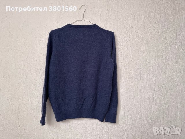 Син кашмирен пуловер, снимка 2 - Пуловери - 44125328