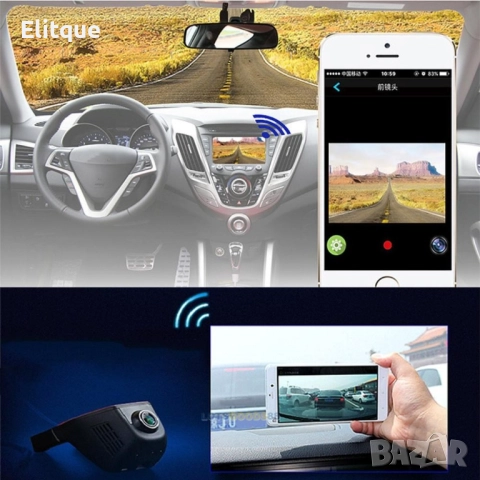 Безжична камера за кола Junsun с WI FI за Android и IOS, 12 MPX HD камера AC39, снимка 15 - Друга електроника - 52816283