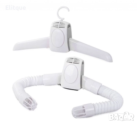 Закачалка с функция за изсушаване, За дрехи и обувки, С горещ въздух, Бял, снимка 12 - Други стоки за дома - 52832713