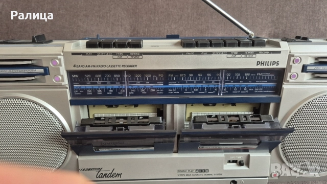 Касетофон Philips D8334/00 Super Tandem, снимка 4 - Радиокасетофони, транзистори - 51665715