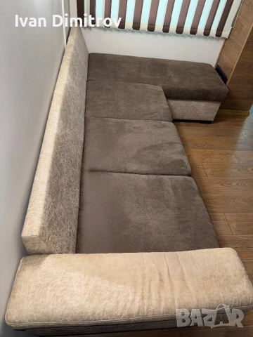 СПЕШНО - Ъглов Диван Иввекс Елеганс - КАТО НОВ, снимка 2 - Дивани и мека мебел - 53383056