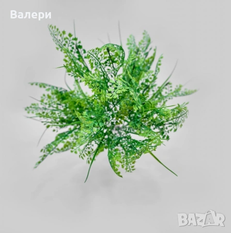 Изкуствена зелена аранжировка – Естествена свежест без поддръжка, снимка 4 - Изкуствени цветя - 53194335