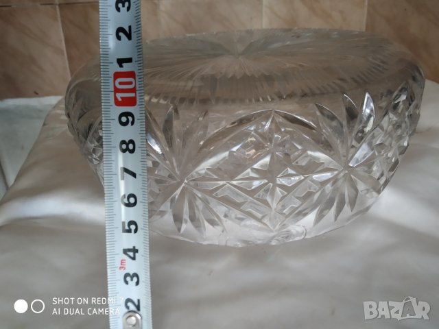 кристална купа,фруктиера, снимка 3 - Антикварни и старинни предмети - 35005501