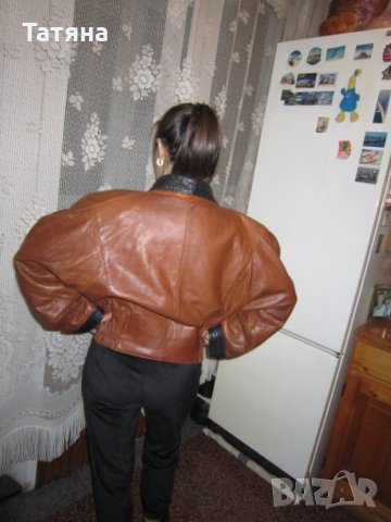  Кожено яке  Дамско  ИТАЛИЯ, снимка 7 - Якета - 28672618