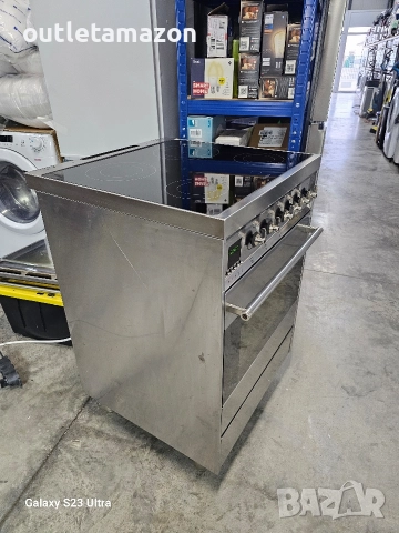 готварска печка с индукционни котлони SMEG , снимка 6 - Печки, фурни - 52580981