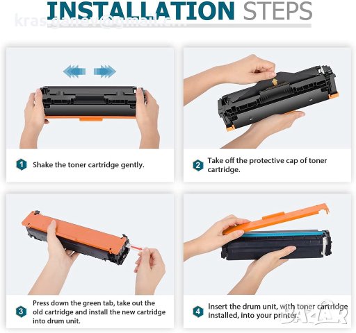 4 Тонера 207A 207X Multipack MFP M283fdw тонер (1 x W2210A W2211A W2212A W2213A) Замяна за HP Color , снимка 3 - Консумативи за принтери - 40437137