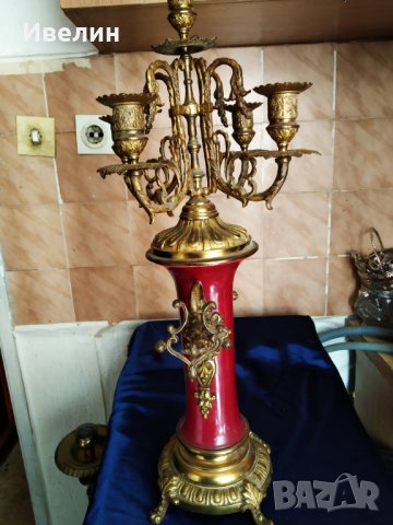 стар бароков свещник , снимка 5 - Антикварни и старинни предмети - 26249075