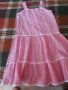 Детска лятна рокличка с презрамки,розова., снимка 3