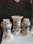 стар комплект вази японски порцелан с печат, снимка 3