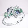 Дамски пръстен с циркони, снимка 1 - Пръстени - 39052795
