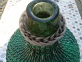 Стара дамаджана 15 литра зелено стъкло, снимка 5
