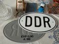 DDR * ГДР - Oвална релефна МПС национална табелка , снимка 2