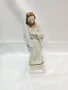 Френска антикварна порцеланова скулптура, религиозна ръчно рисувана  с позлата ,произведена 1860 год, снимка 9