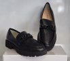 Модни дамски обувки лоуфър модел: 3731-1 black, снимка 2