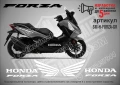 Forza Honda стикери надписи SM-H-FORZA-BLU, снимка 3