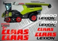CLAAS Lexion 570 стикери надписи, снимка 18