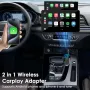 Нов Безжичен CarPlay и Android Auto адаптер – лесна настройка, HD звук, снимка 2