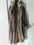 Дамско дълго кожено палто за едра жена