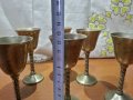 Метални чаши за ракия бронз месинг , снимка 5