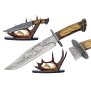 Гравиран декоративен ловен нож (мечка) 23 х 38см, снимка 1 - Ножове - 43105088