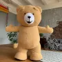 Гигантски костюм на кафяво мече Теди 1,9м за изненади детски рожденни дни партита, снимка 1