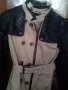 Шлифер спортен тип с кожени ръкави с цип и копчета, снимка 1 - Палта, манта - 26679100