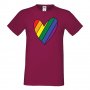 Мъжка тениска Rainbow Heart multicolor Прайд,Празник.Повод,Изненада, снимка 4
